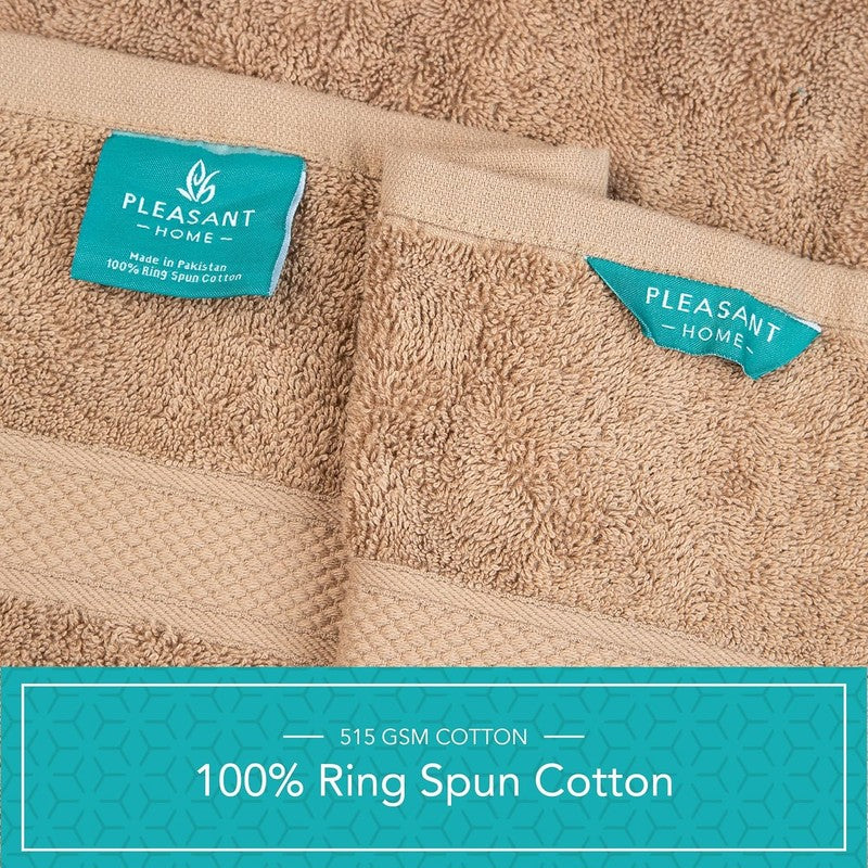 Pleasant Home Bath Towels Set of 6 (24” X 50”) 100% Cotton, 515 GSM | Lightweigh3