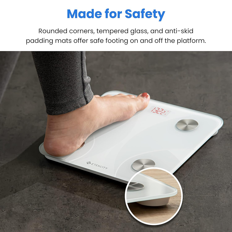 Body Weight Scale Smart Digital Bluetooth Body Fat BMI 400lb Analyzer10