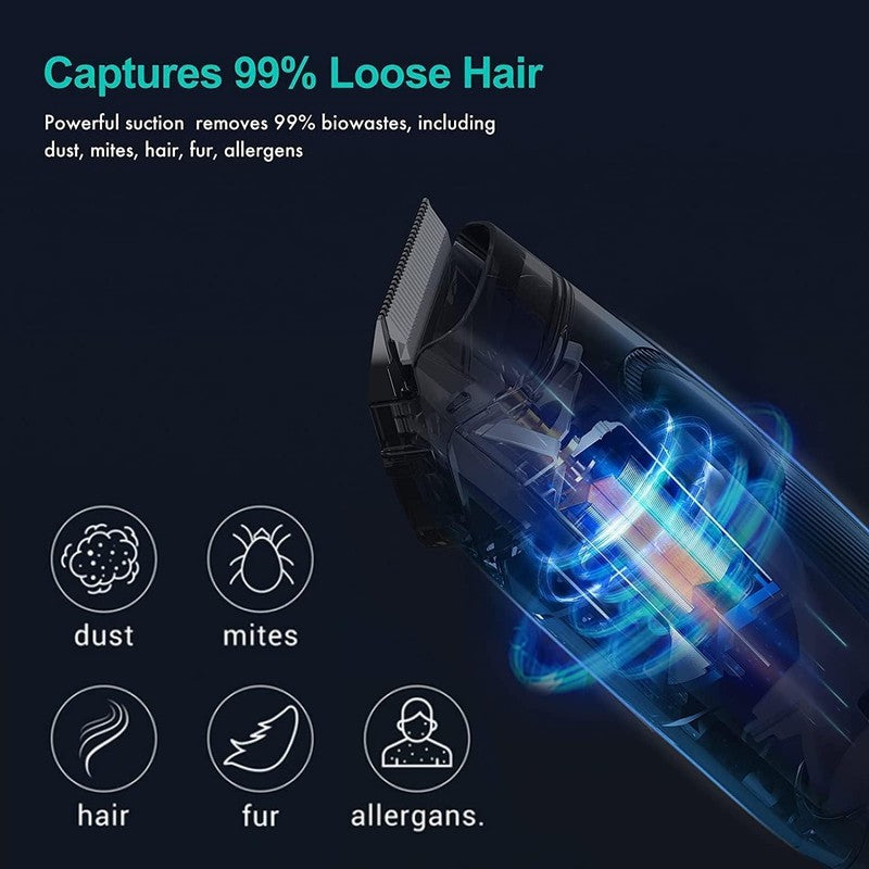 P1 Pro Pet Grooming Kit Vacuum 99% Hair Clippers 5 Tools Dog Cat4