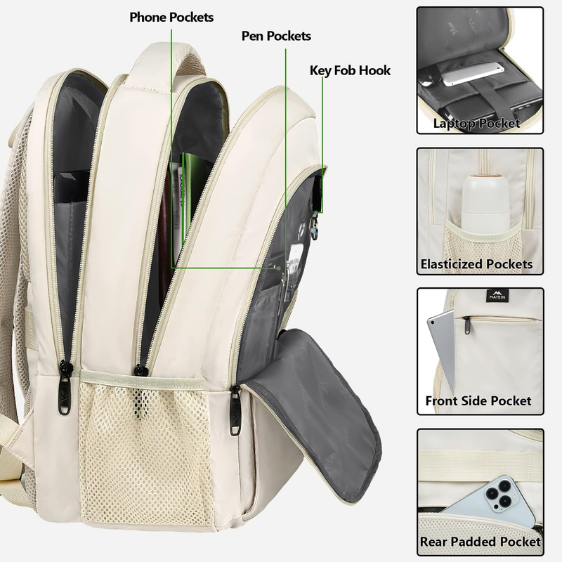 Laptop Backpack 15.6" Anti Theft Water Resistant Business Travel Bag1