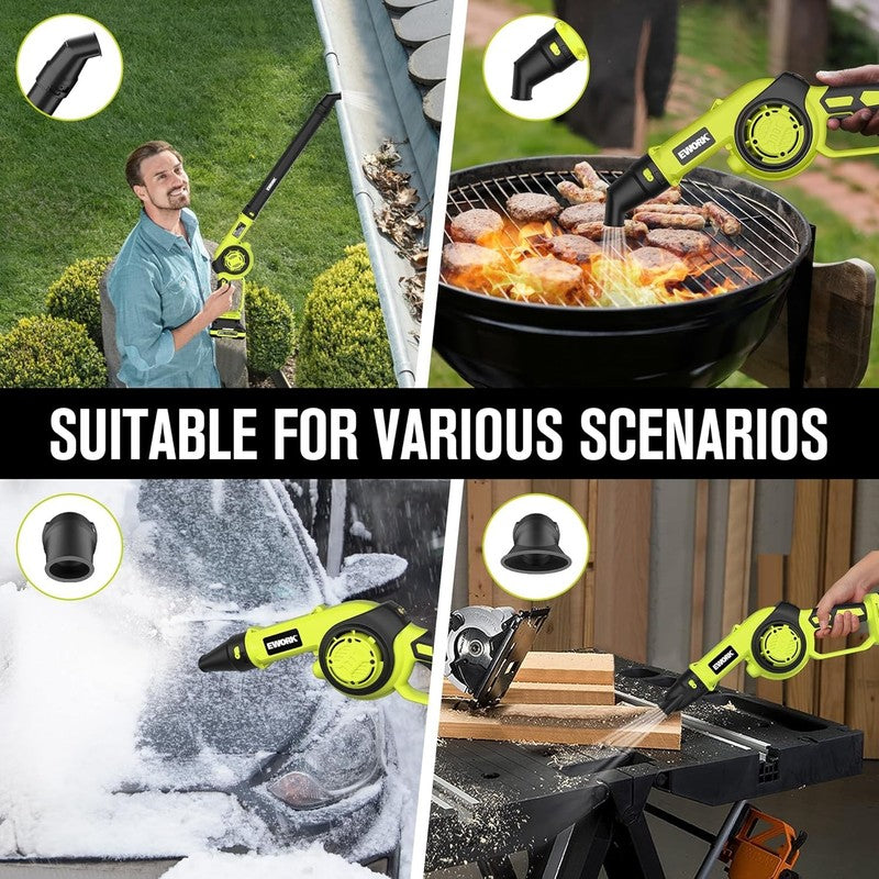 Mini Cordless Leaf Blower 21V w/ Battery & Charger, 200MPH Lightweight5