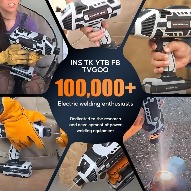 110V Handheld IGBT Inverter Welder – Portable ARC Welder 20–120A with Hot Start,6