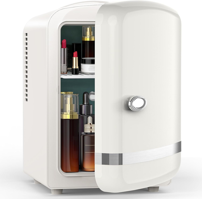 Mini Fridge for Bedroom, 4L/6 Cans Small Cosmetic Fridge for Skincare, Makeup, M7