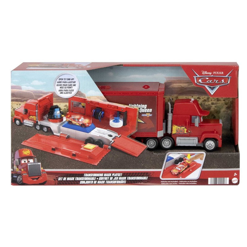 Transforming Mack Playset, 2-In-1 Toy Truck & Tune-Up Station with Launcher5