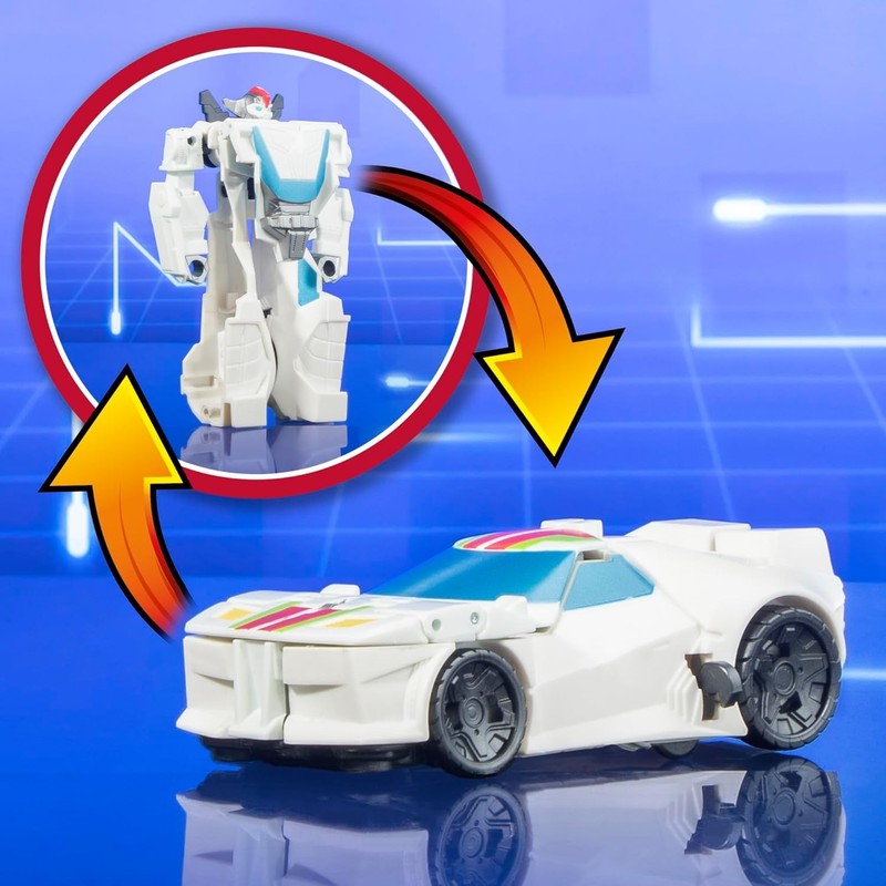 Transformers 1 Step Flip Heroes 3 Pack, 4 Inch Wheeljack, Bumblebee, 5