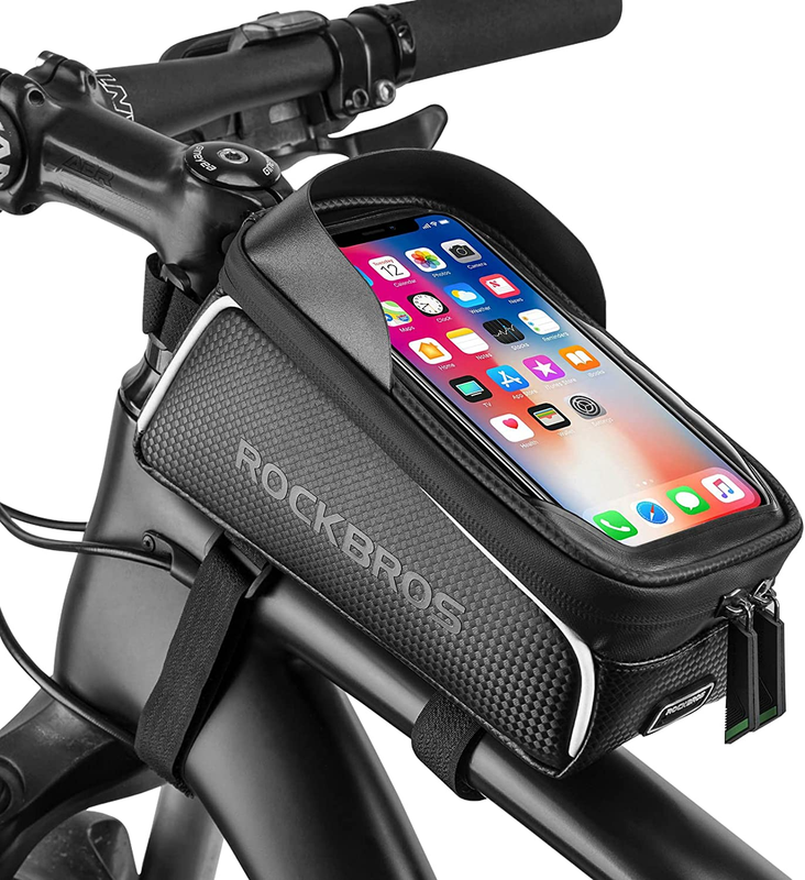 Waterproof Bike Phone Frame Bag Tube Pouch Cycling Accessory for Phones 7"10
