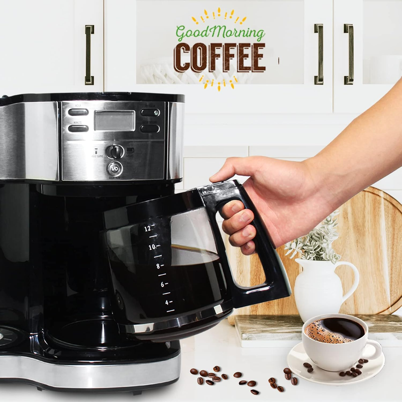 12-Cup Replacement Glass Carafe Pot Compatible with Hamilton Coffee Maker Models6