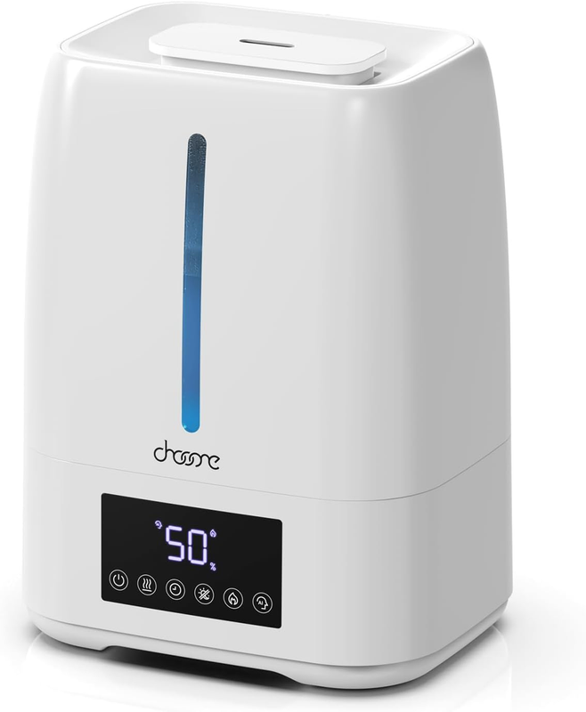 Humidifier 6L Cool & Warm Mist Top Fill Quiet w/ Timer Diffuser White8