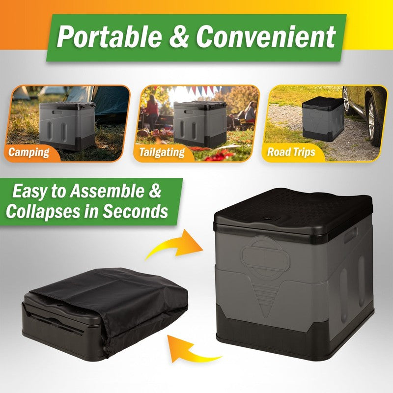 Outdoors Portable Toilet for Adults, 330Lb Capacity Camping Toilet1