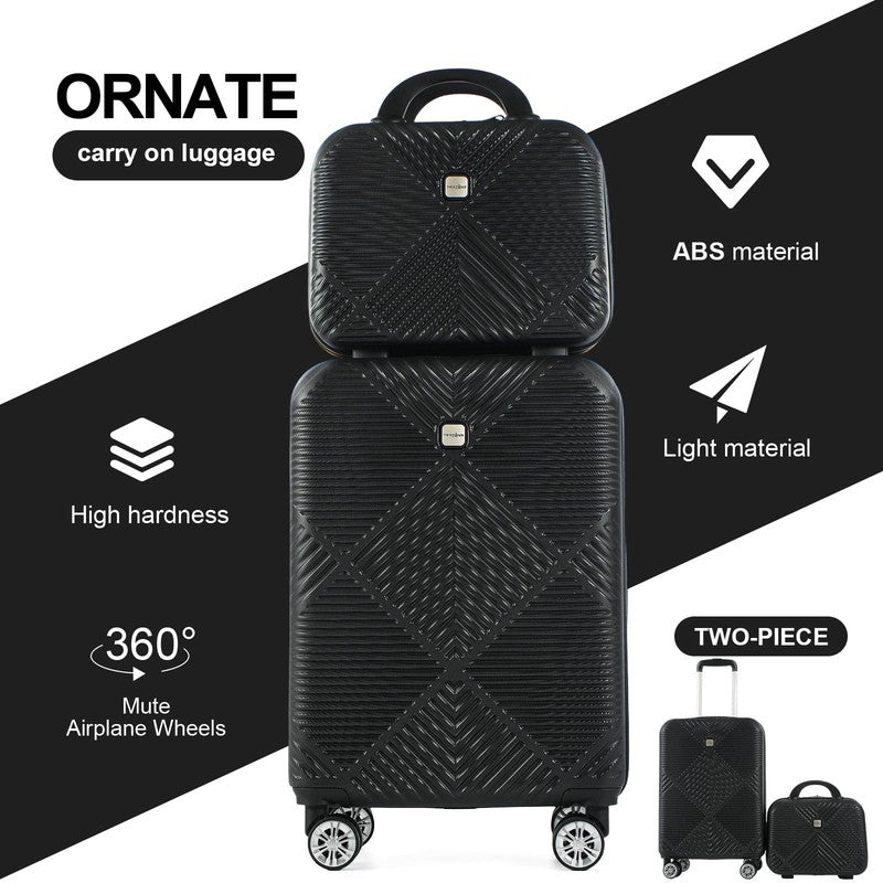 Luggage Sets 2 Piece Suitcase Set (14/20/)Hardside Suitcase with Spinner Wheels 1
