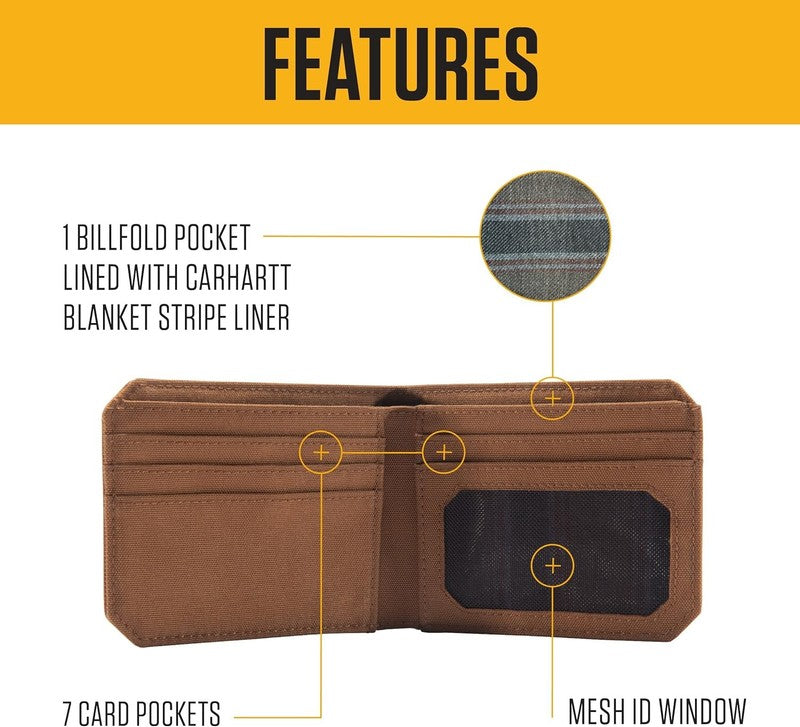 Mens 700D Nylon Duck Wallets, Rfid Blocking W/Trifold and Front Pocket Options1