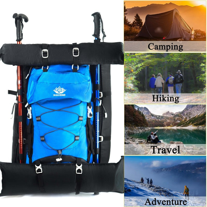 60L Travel Hiking Camping Backpack with Rain Cover, Backpack Water Resistant,Cli6