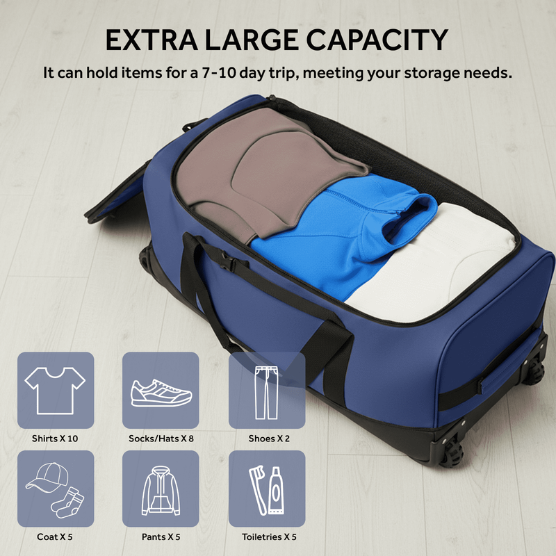 30in Rolling Duffle Bag Expandable 100-120L Waterproof Heavy Duty5