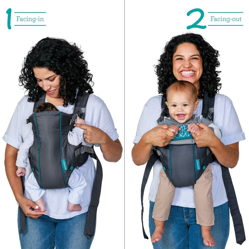 Swift Classic Baby Carrier with Wonder Cover Bib, 2-Position, 7-26Lb, Gray4