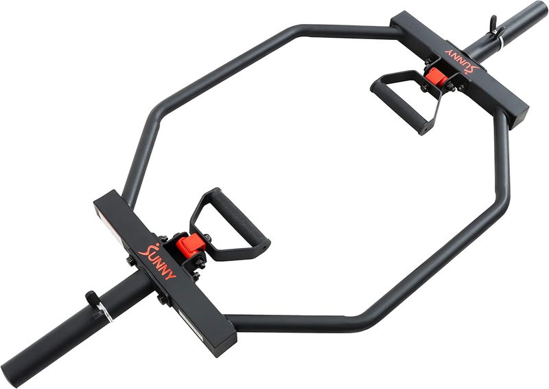 Strength Training Olympic Hex Trap Bar Swivel Handles Knurled Deadlifts10