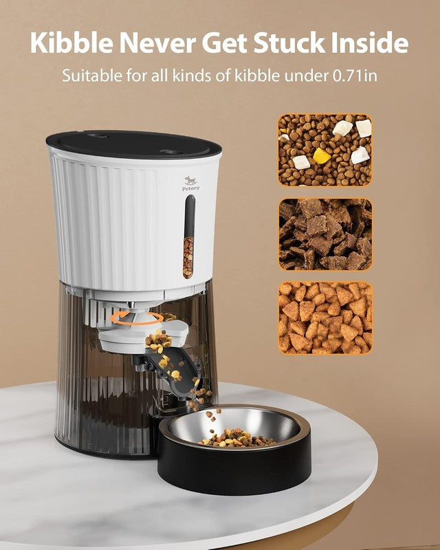 Timed Automatic Cat Feeder 4L, Programmable Pet Food Dispenser for Cats & Dogs5