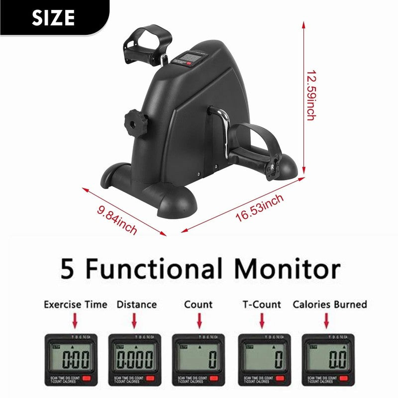 Desk Bike Pedal Exerciser, Mini Exercise Bike Stepper Indoor Exercise, Elder Bik1