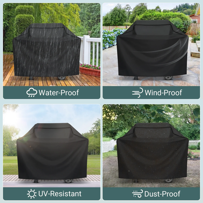 50 Inch Gas Grill Cover Heavy Duty Waterproof BBQ Grill Cover Black5