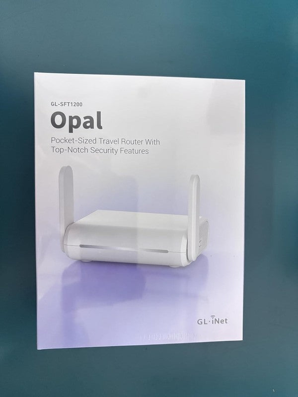 GL SFT1200 (Opal) Portable Wifi Travel Router, Mini VPN Wireless Router for Fibe7