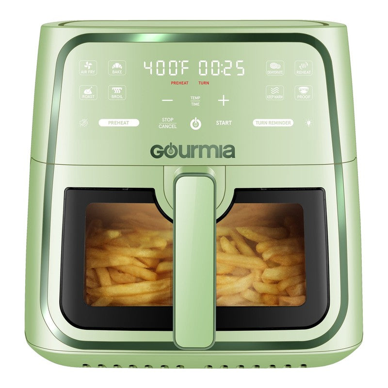 8Qt Digital Air Fryer | Fryforce 360° Tech, 8 Presets, Easy View Window, Green1