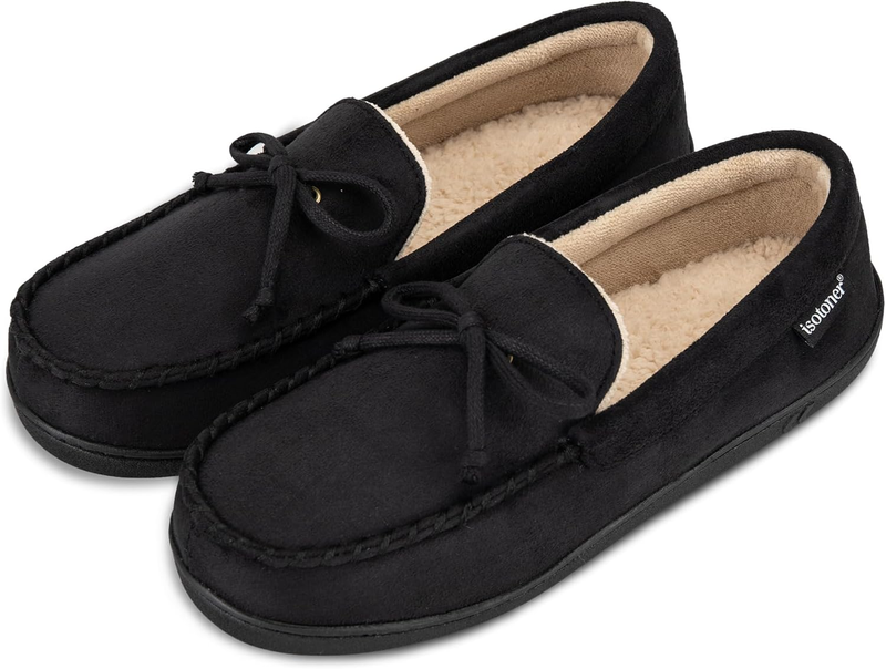Men’s Microsuede Moccasin Slippers Memory Foam Indoor Outdoor Slip On3