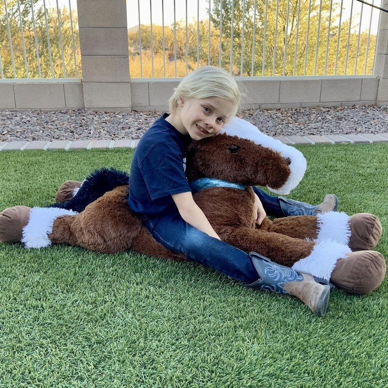 47" Giant Horse Stuffed Animal Large Stuffed Horse Plush Toy4