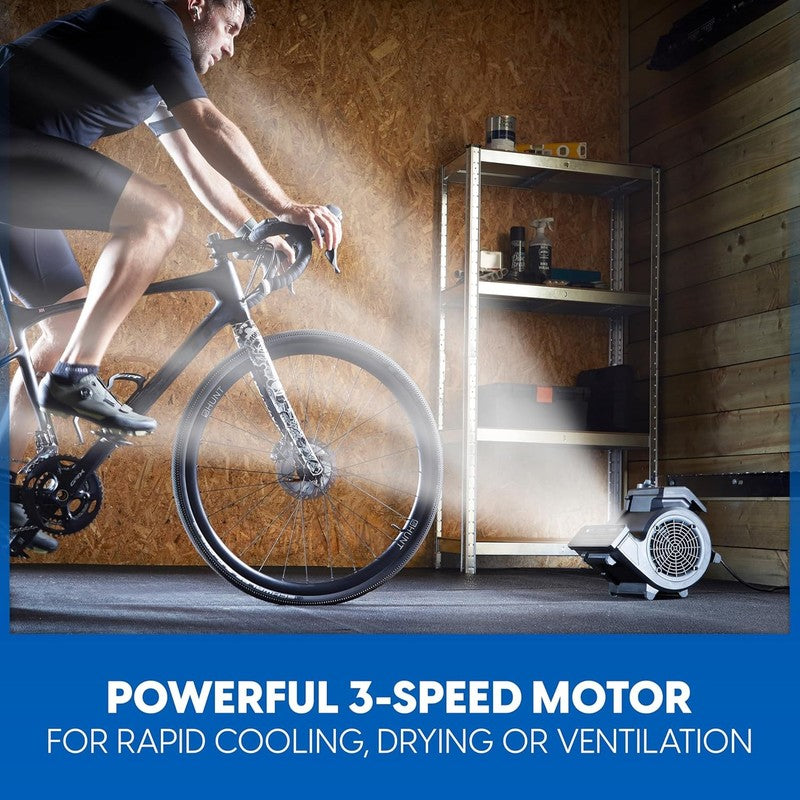 3-Speed Floor Fan 156W 550CFM Air Mover Utility Blower Carpet Dryer1