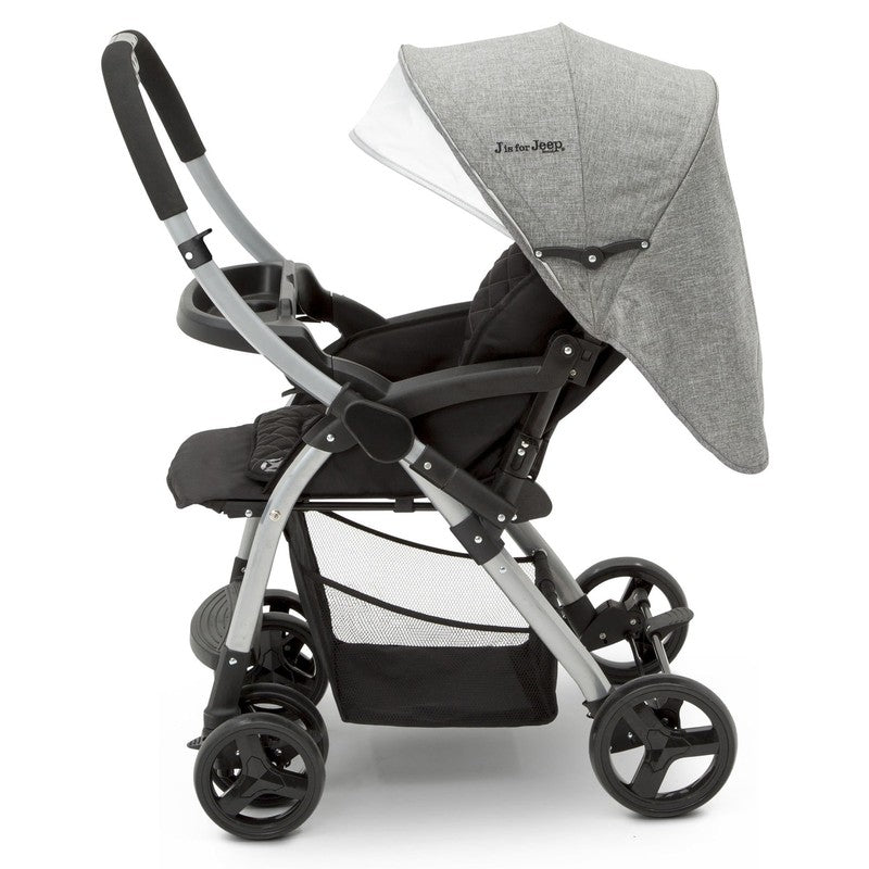 Jeep Unlimited Reversible Handle Stroller Grey Tweed7