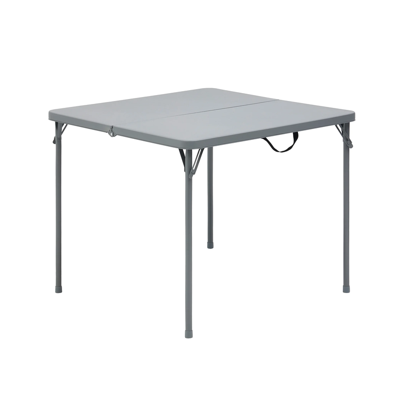34" Square Resin Fold-In-Half Table, Gray8