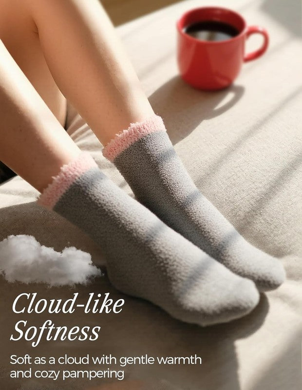 Warm & Cozy Gifts for Women, Stocking Stuufers, Fluffy Fuzzy Plush Sleeping Slip2