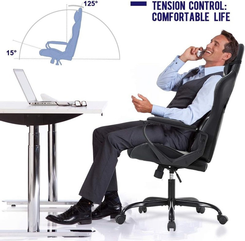 Ergonomic High Back Gaming Chair with Lumbar Support for Office & PC Use2