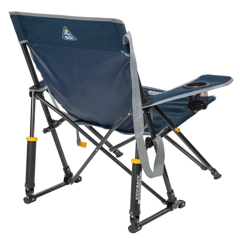 Foldable Rocking Camp Chair Kickback Rocker Heathered Indigo1