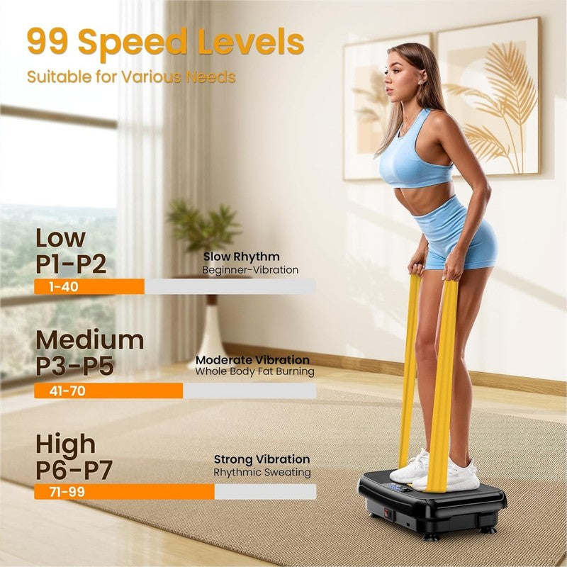 Vibration Plate Exercise Machine Mini Full Body Power Shake 400lbs Home4