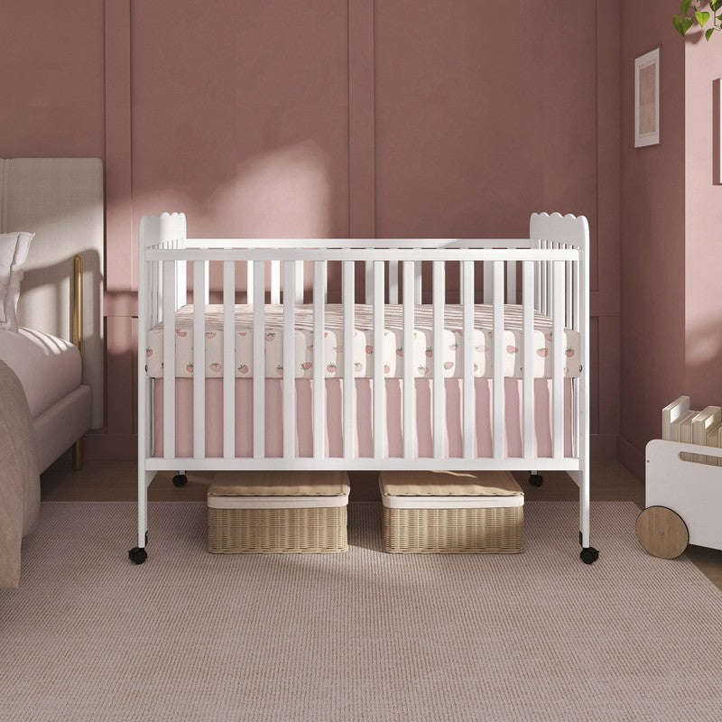 Carson Classic 3 in 1 Crib White Converts to Toddler Bed Sofa Adjustable Height5