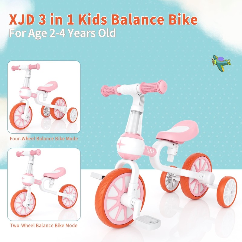 3 In 1 Toddler Tricycle for 1 5 Years Old Boys Girls Toddler Bike Kids Trikes fo8