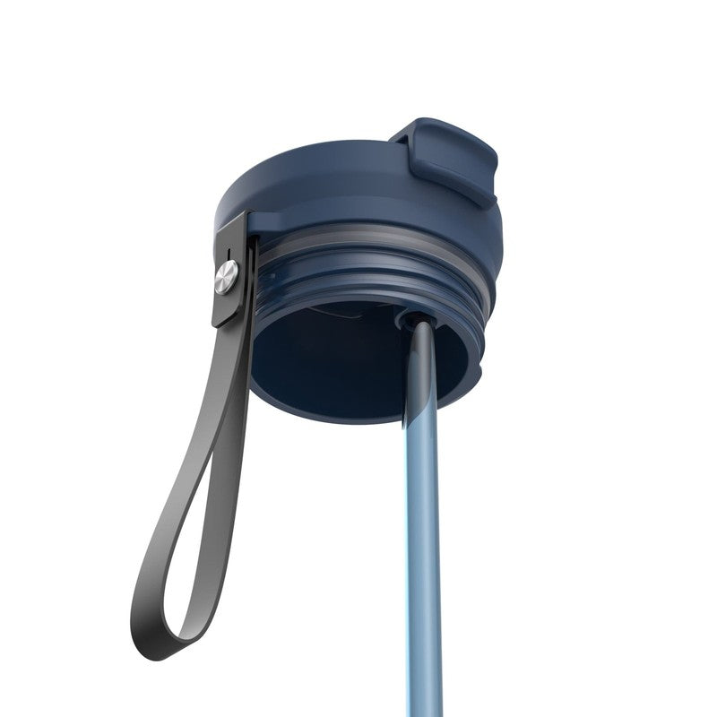 28oz DualSip Leakproof Water Bottle Tumbler Straw Carry Strap Blue3