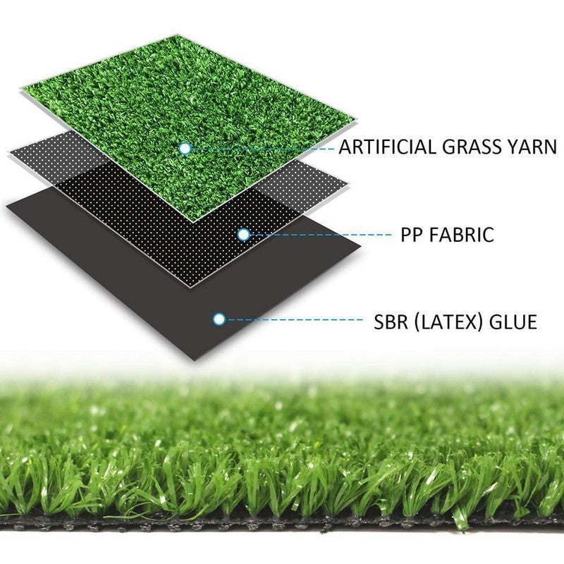Artificial Grass Turf 5’X10’ , 0.4" Pile Height Indoor Outdoor Synthetic Grass M2