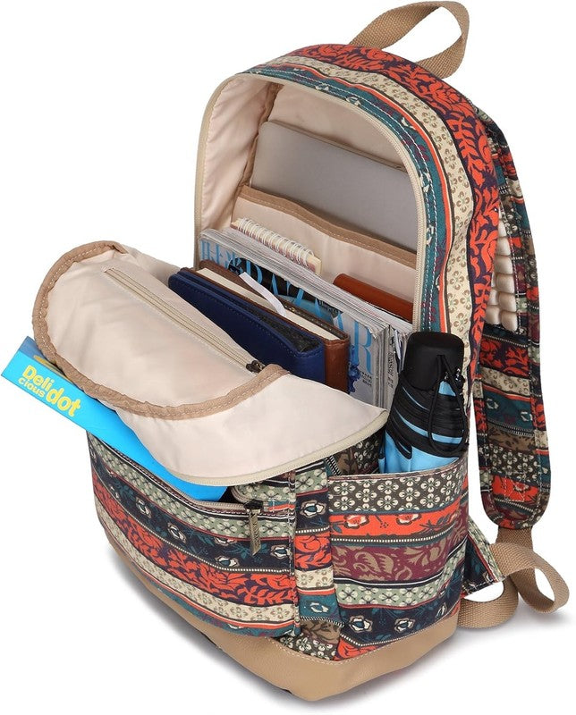 Bohemian Laptop Backpack 15.6" Travel Outdoor Cushioned Straps New3