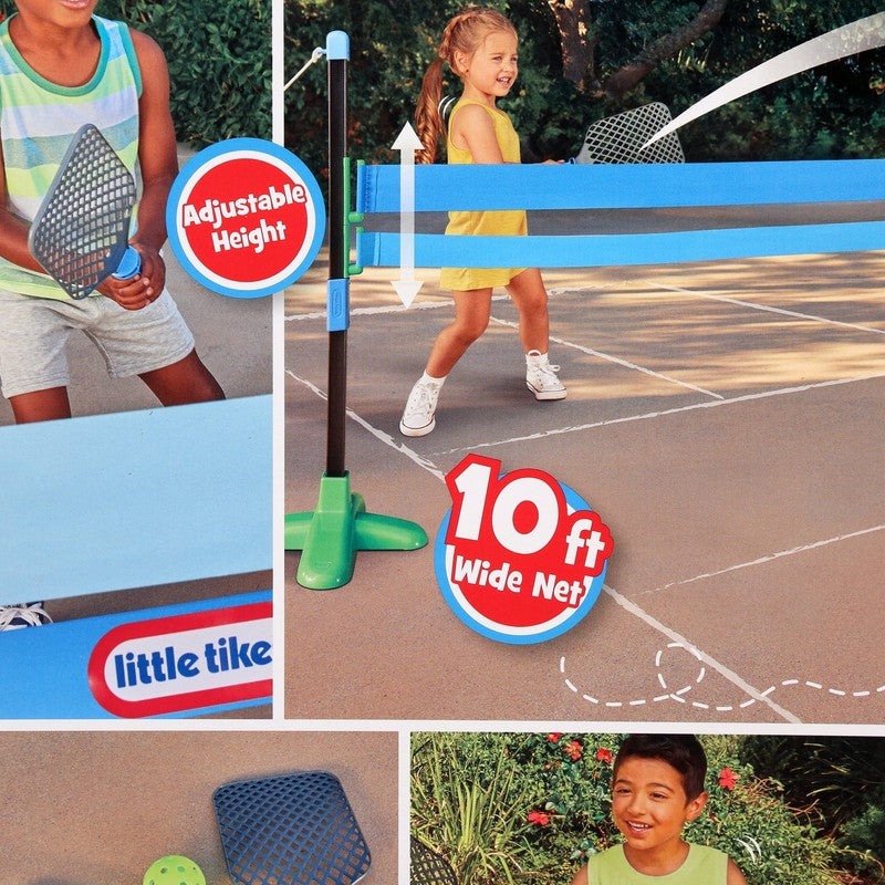Totsports Pickleball Set, Includes 2 Paddles, 2 Balls, & Net, Ages 3+, Blue6