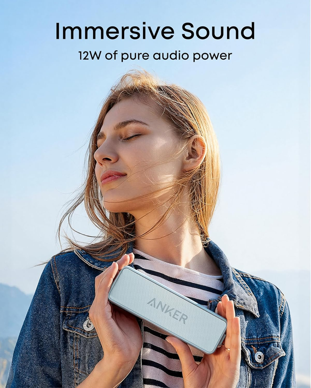 Anker Soundcore 2 Portable Bluetooth Speaker IPX7 Waterproof 24H Playtime2