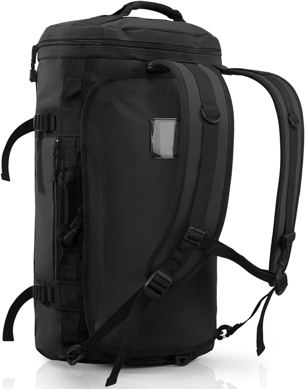 45L Duffle Backpack Black Travel Gym Water Resistant Shoes Compartment10