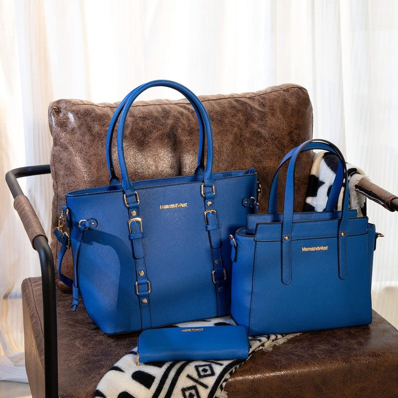 3PCS Purses for Women Tote Bag and Wallet Set Shoulder Satchel Handbags1