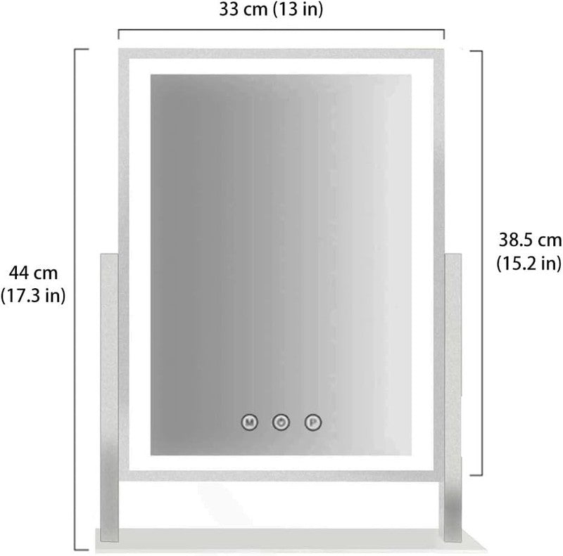 Hollywood Vanity Mirror with Lights, 3 Color Modes, 5X Magnifier, Touch, 360°4