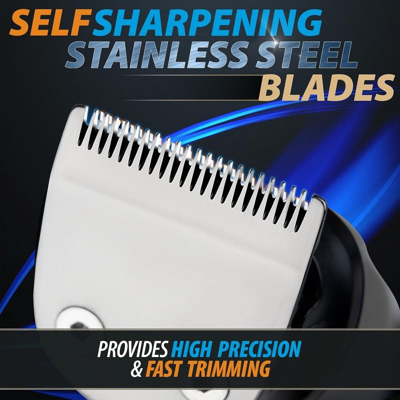 All-in-One Beard Trimmer & Grooming Kit with USB Rechargeable Clipper1