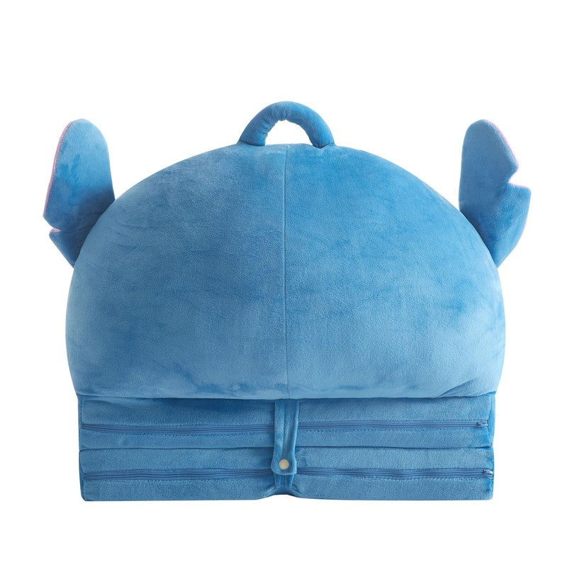 Stitch Blue Polyester 2 In 1 Flip Out Chair for Toddlers5