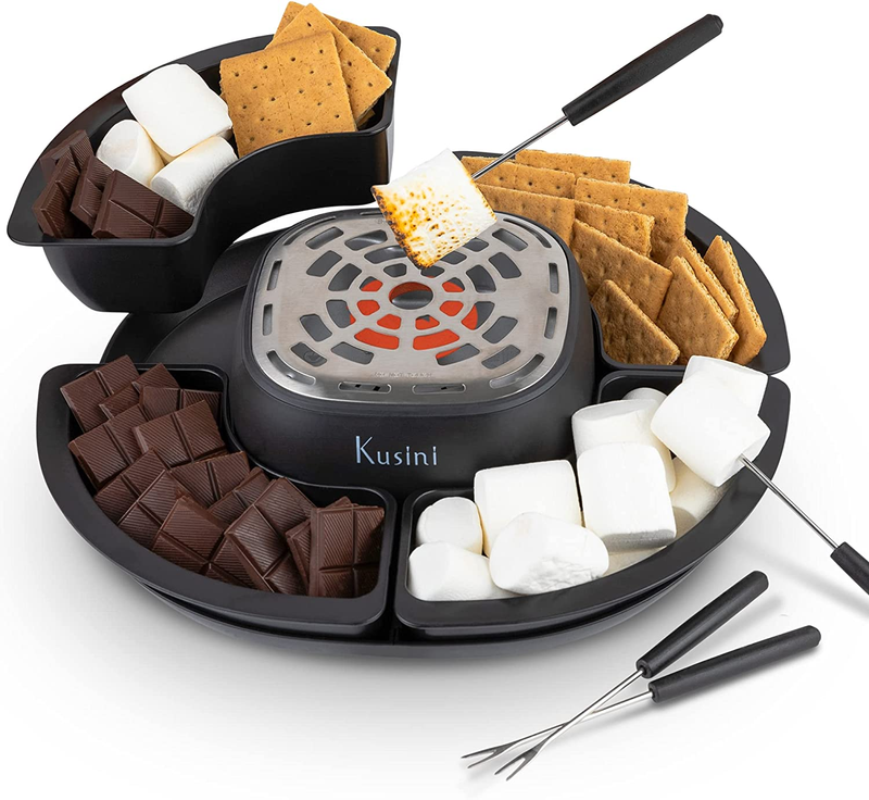 Electric S'mores Maker, 4 Trays & Forks, Indoor Tabletop, Flameless, Gift Set8