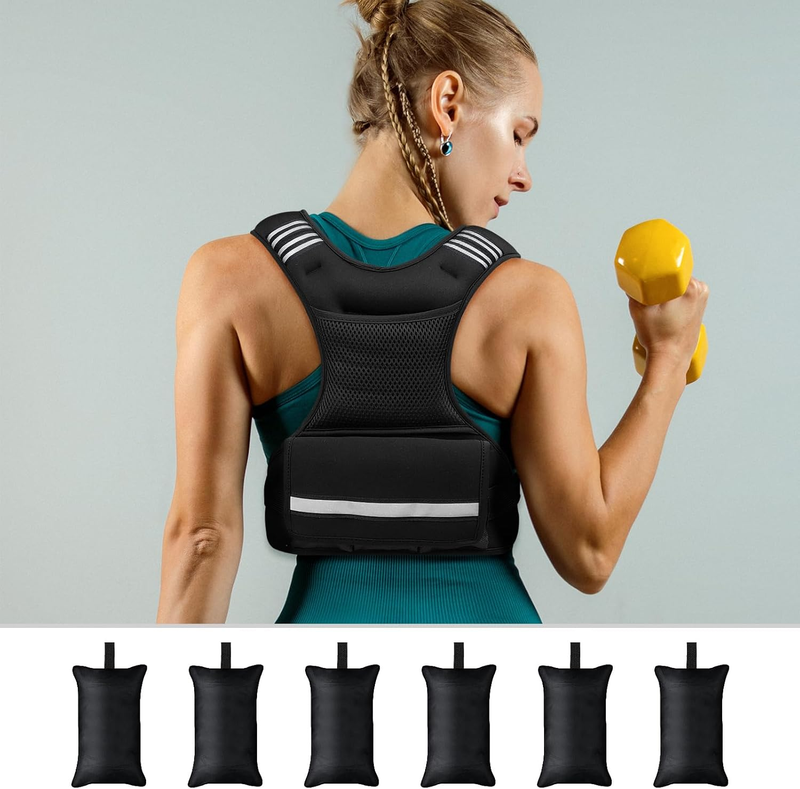 Adjustable Weighted Vest   3 12 Lbs/12 20 Lbs/20 32 Lbs X Type Weight Vest with 1
