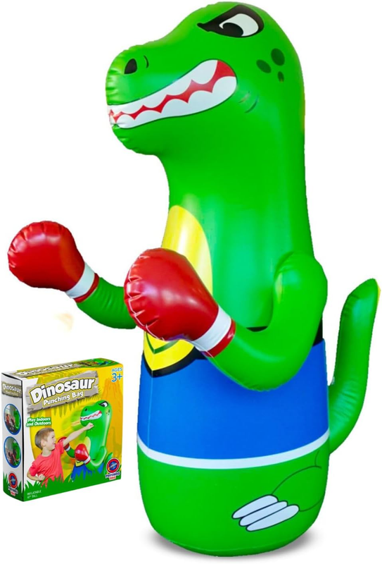 47" Inflatable Dinosaur Punching Bag for Kids   Durable Blow up Kids Punching Ba10