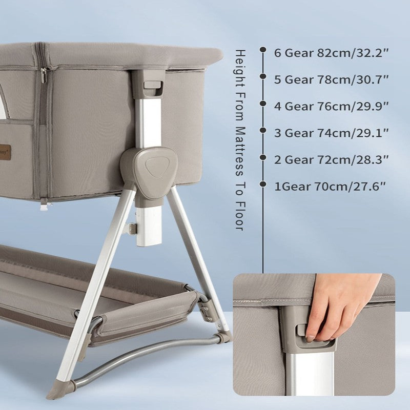 Baby Bassinet Bedside Sleeper Rocking Crib Newborn Co Sleeper 0 6M Unisex4