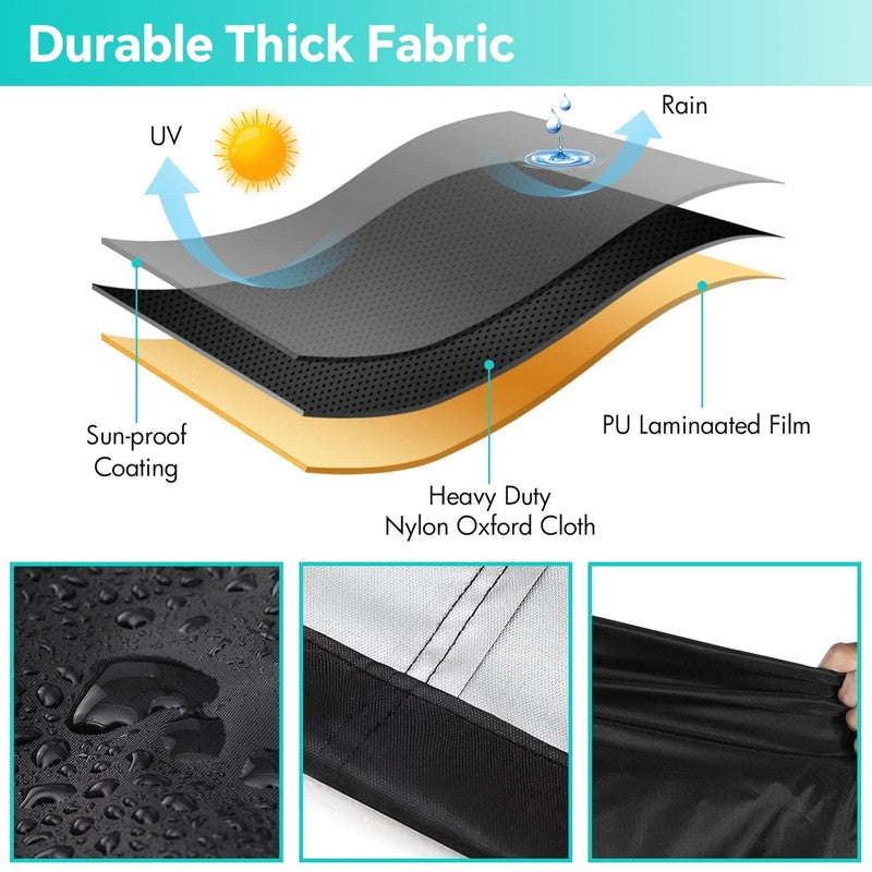 Waterproof Patio Sofa Cover 80"x37"x30" for 3 Seater Outdoor Loveseat2